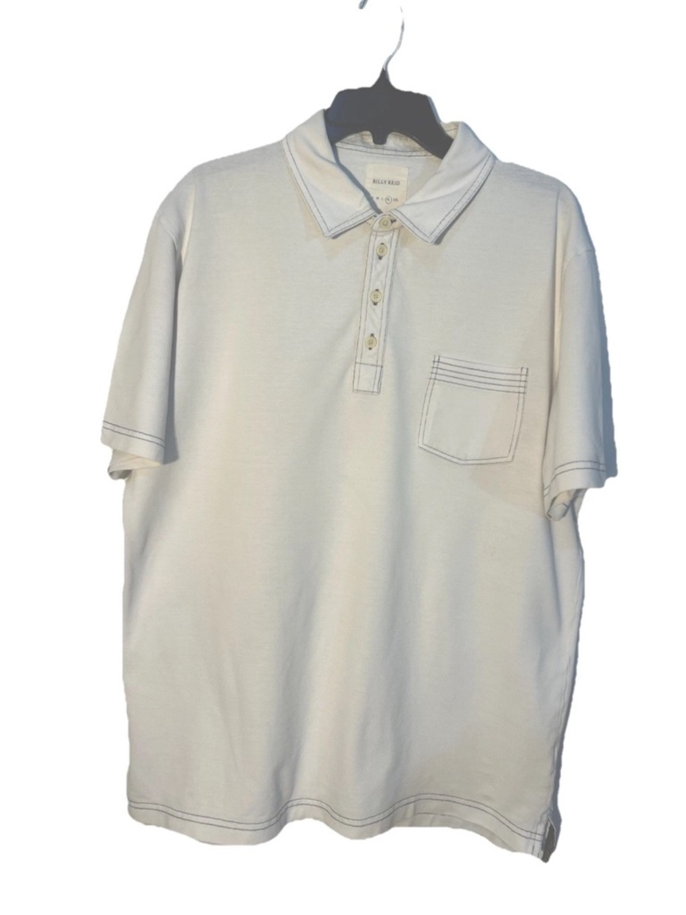 Billy Reid Men's Polo Shirt XL with Chest Pocket